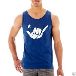 Arizona Graphic Tank Top Brisbane Blue Size XL